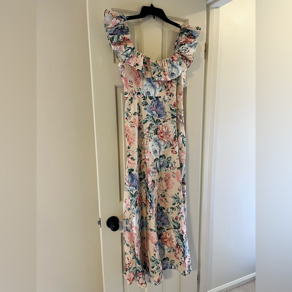 OPT floral off shoulder dress